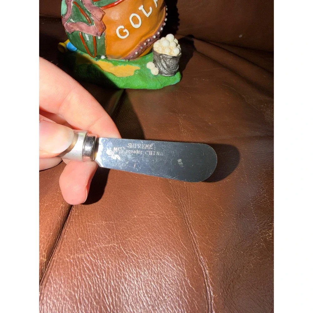 Supreme Golf Bag‎ Cheese Spreader Set 4 Stainless Steel Golf Club Knives Resin
